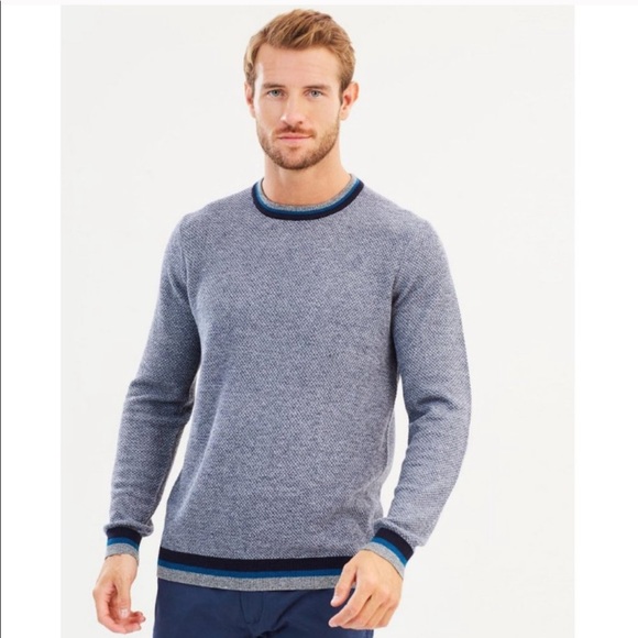 Ted Baker Other - Ted Baker Seasalt Textured Crewneck Sweater Navy